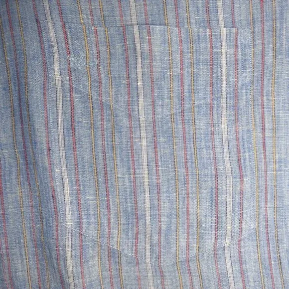 Paul & Shark Slate Blue Linen Button Front Shirt - Picture 14 of 14